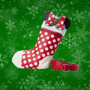 Loungefly Disney Minnie Mouse Cosplay Stocking Crossbody Bag